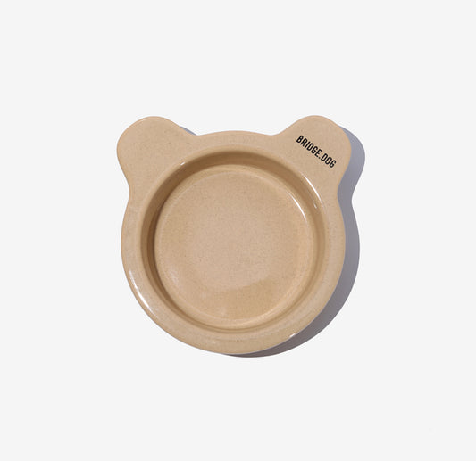 Bridge Dog MINI DISH -MINI BEAR BOWL GRANOLA (GLOSSY)