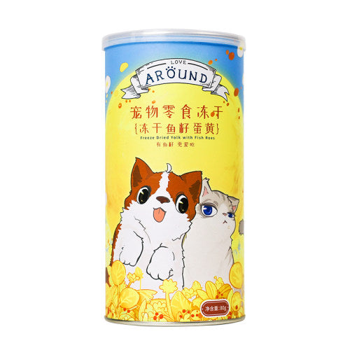 Love Around Fish seed and egg yolk Cat and Dog 80g 爱立方鱼籽蛋黄