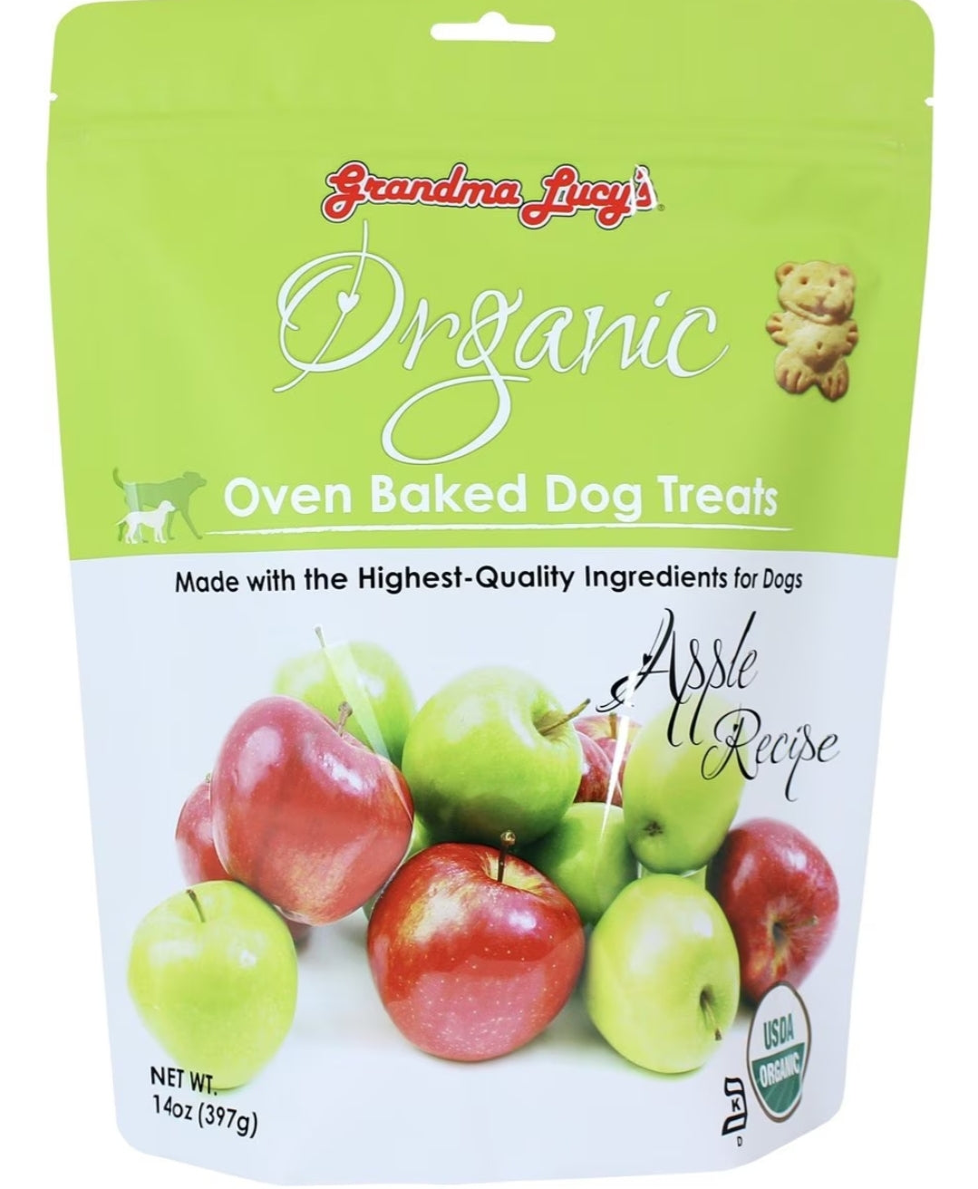 Grandma Lucy's Organic Apple Oven Baked Dog Treats