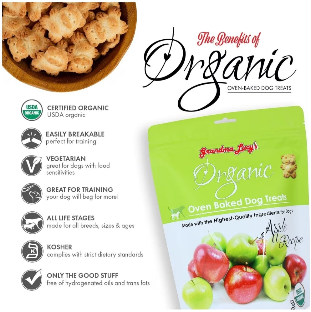 Grandma Lucy's Organic Apple Oven Baked Dog Treats