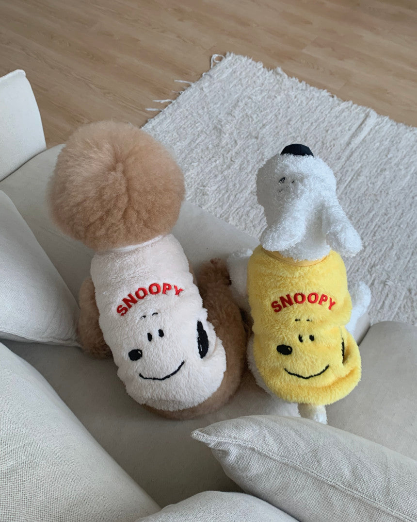 Snoopy Fluffy Vest